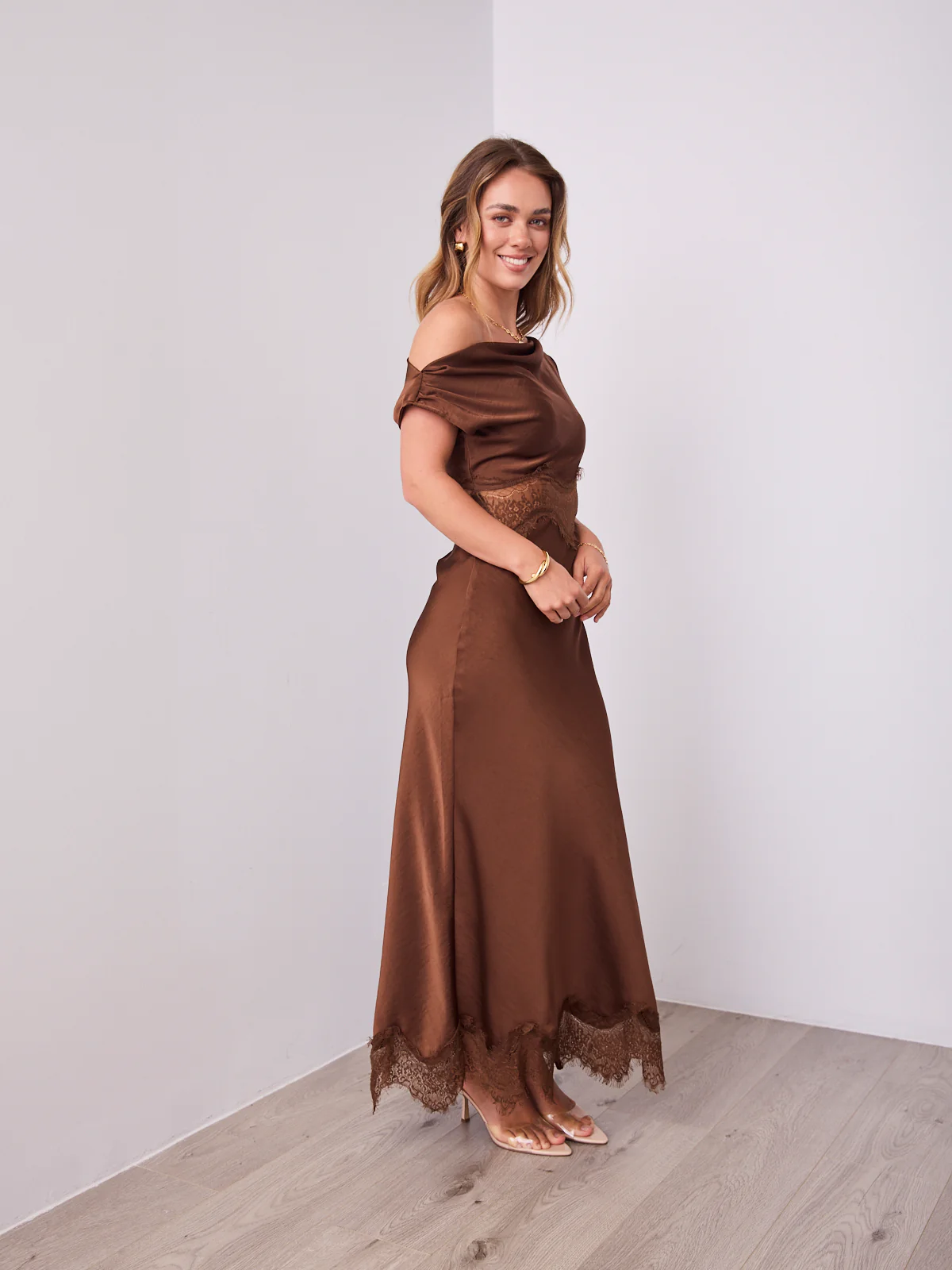 ALISON DRESS - CHOCOLATE - Image 5