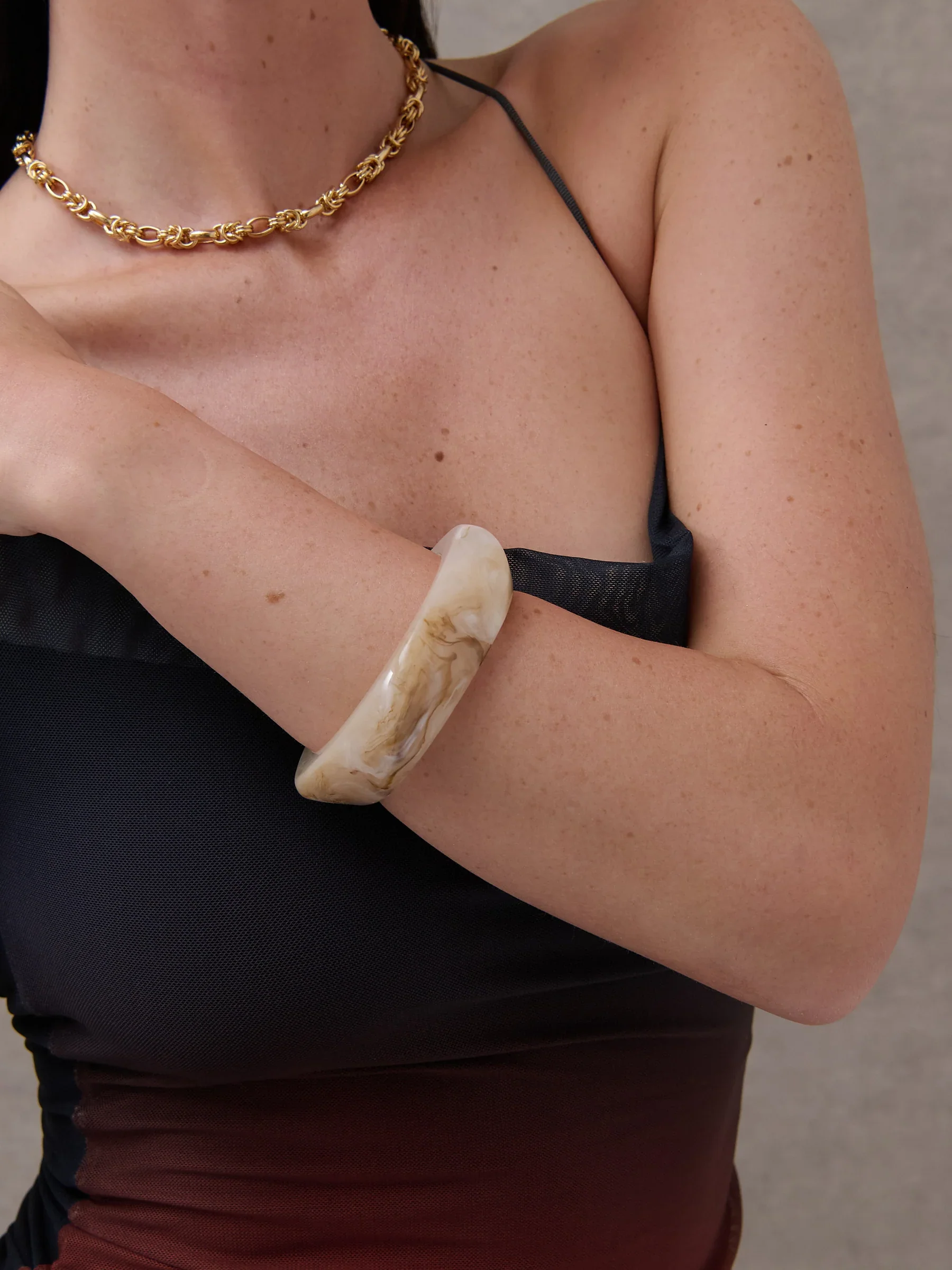 ANGULAR CUFF BANGLE - MULTI - Image 3