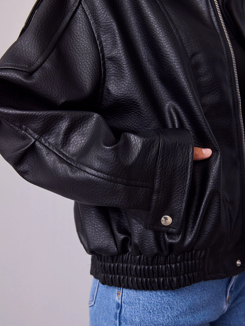 AXEL PU JACKET - BLACK - Image 8