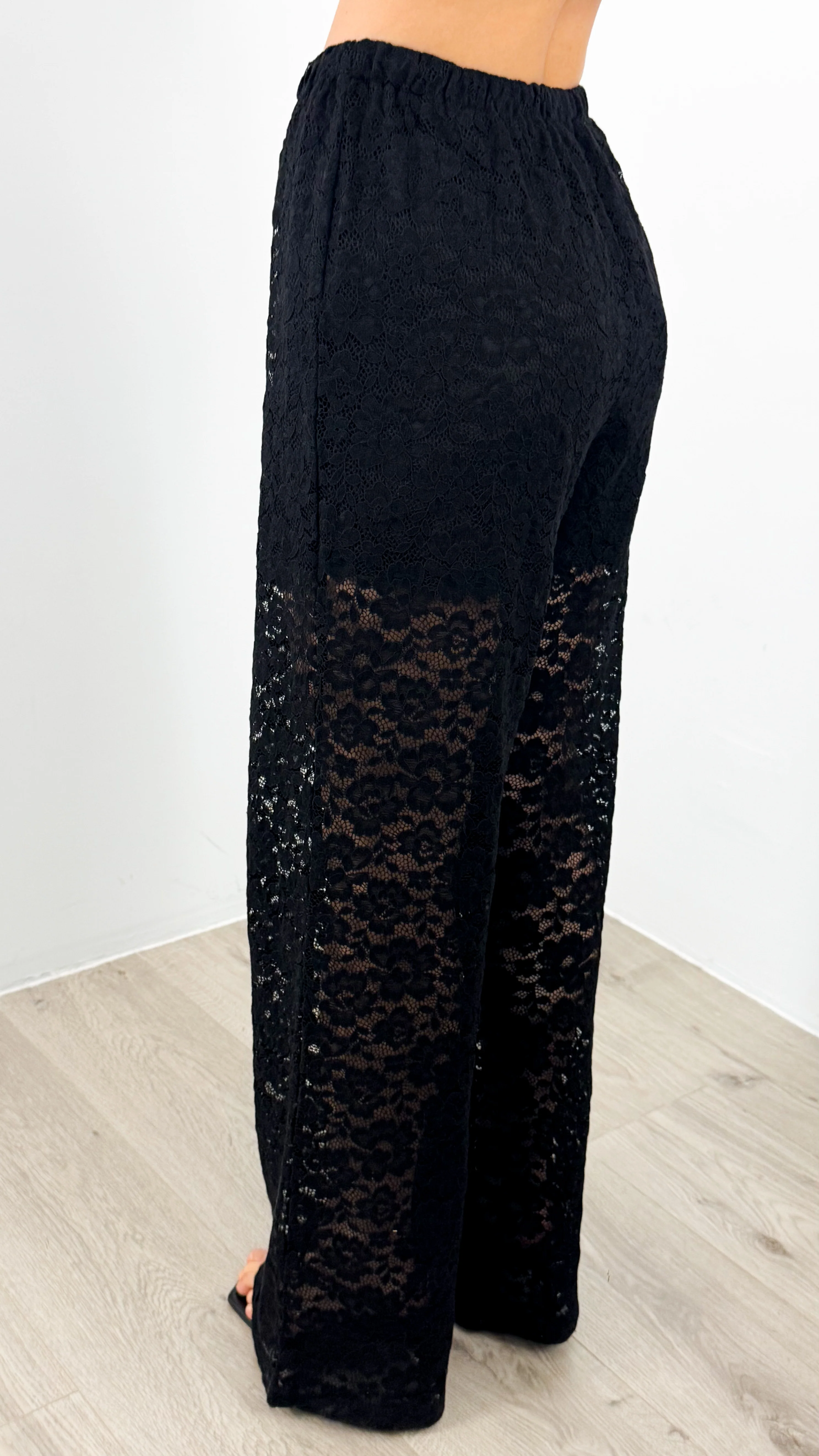 AZURA LACE PANTS - BLACK - Image 7