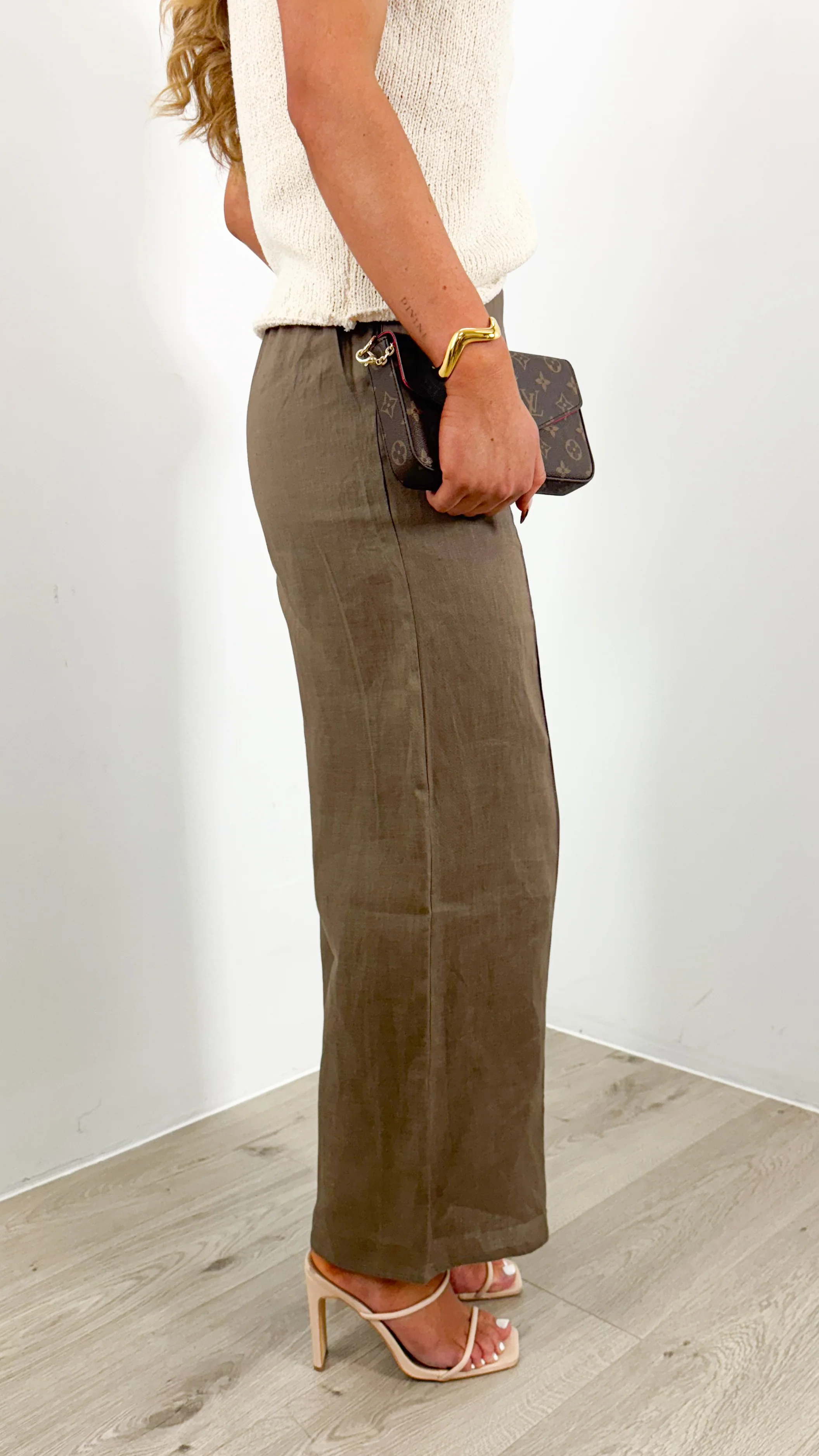 BAKER LINEN PANT - CHOCOLATE - Image 7