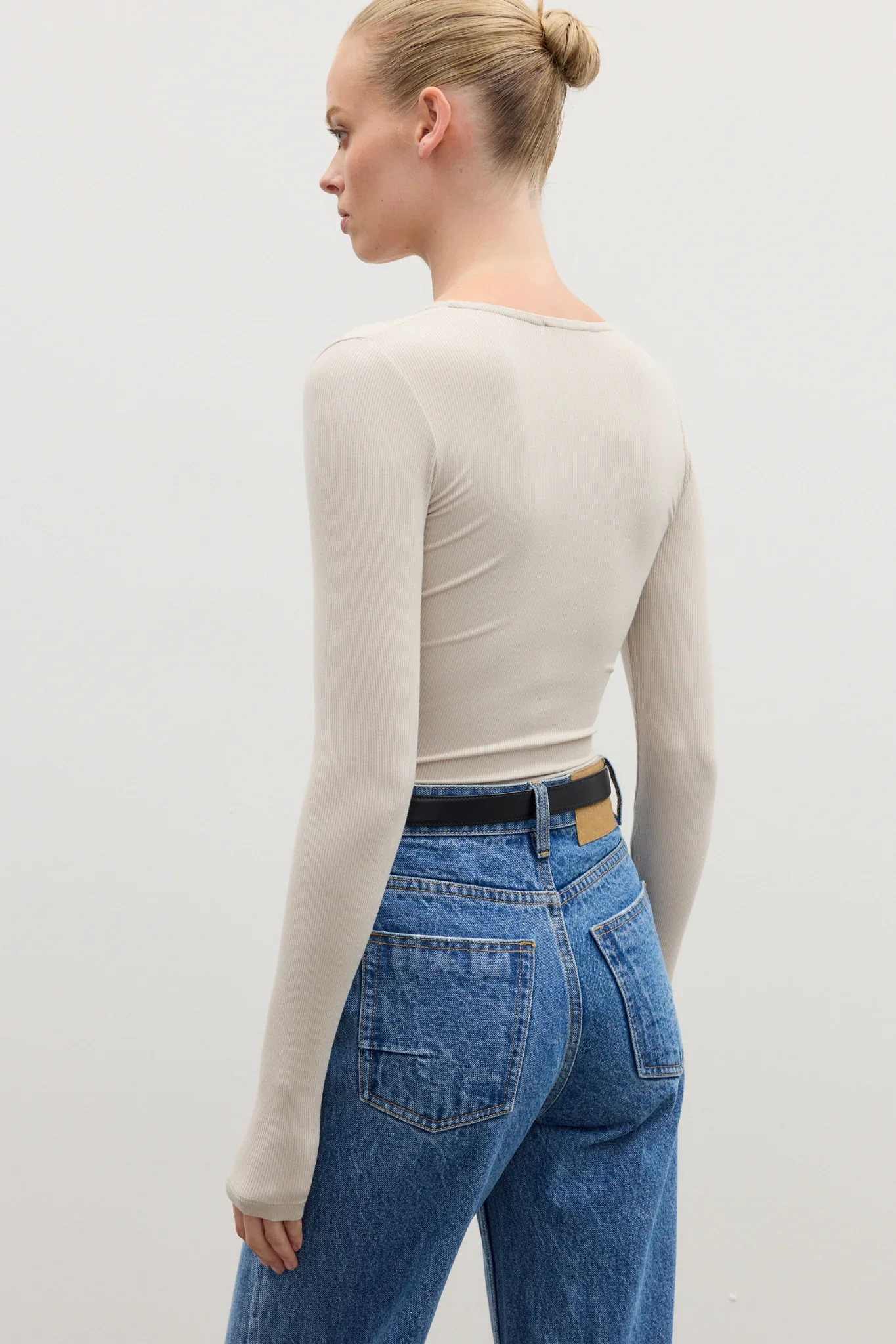 'BAYSE' LARA BODYSUIT - OATMEAL - Image 6