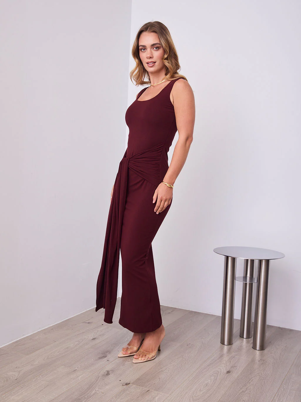 CELINE DRESS - MERLOT - Image 10