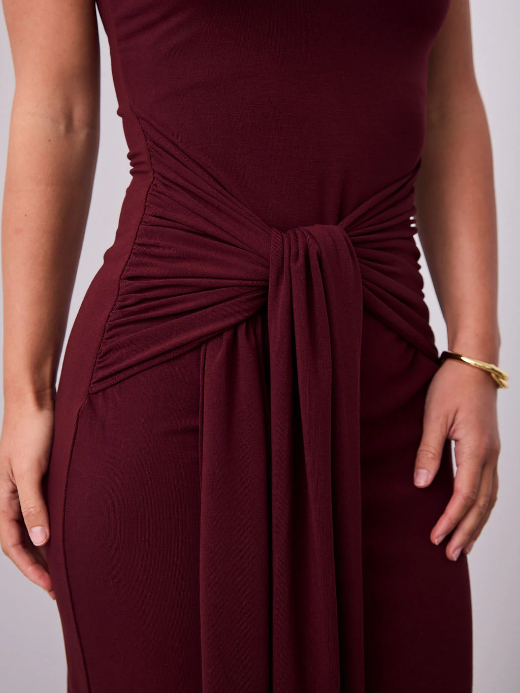 CELINE DRESS - MERLOT - Image 5