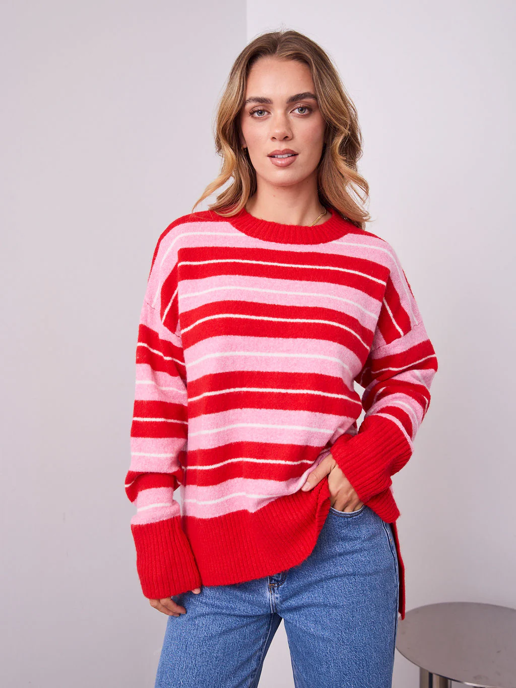 CHARLES KNIT - RED/PINK - Image 9