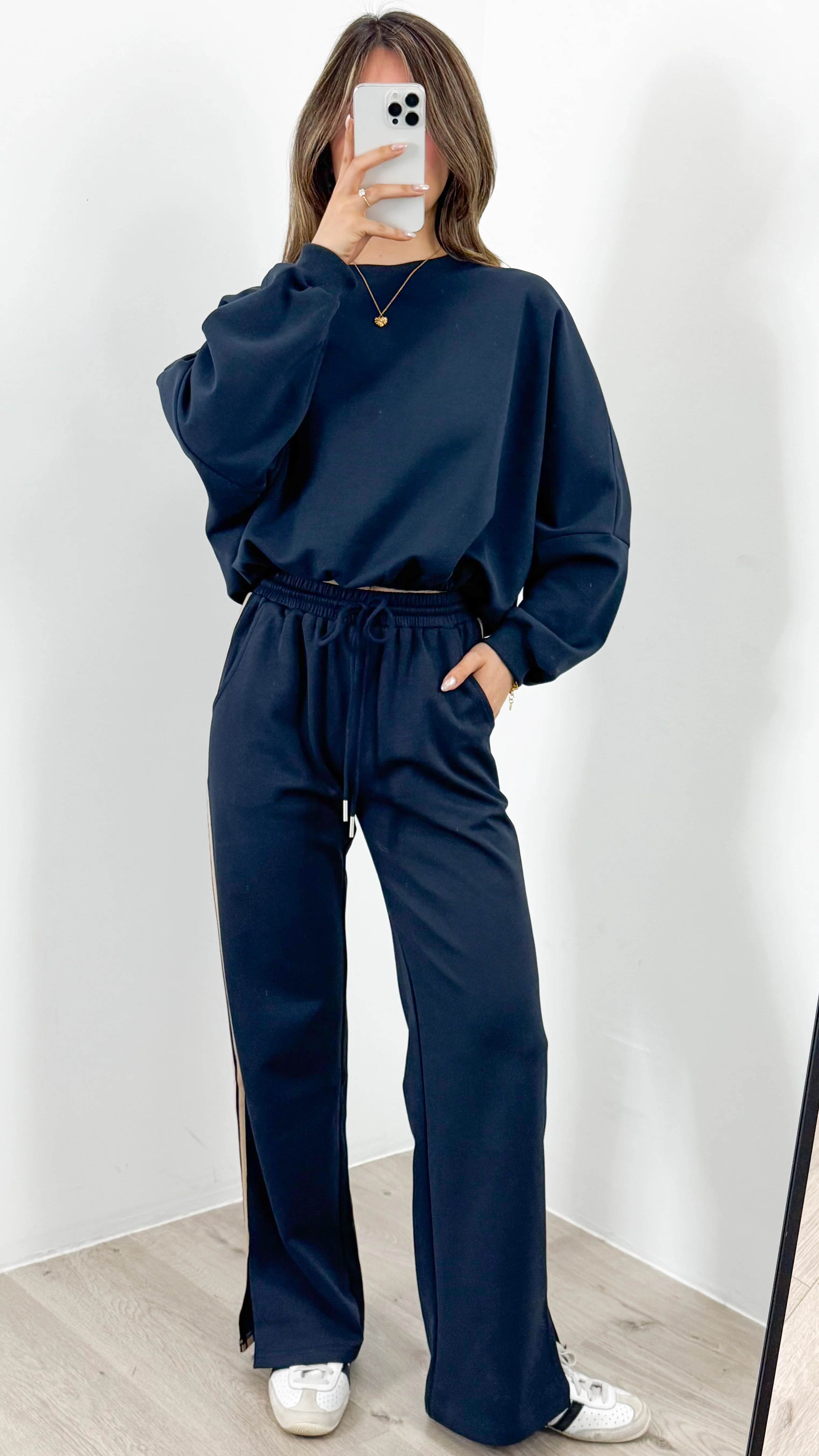 DANTE SWEAT TOP - NAVY - Image 5