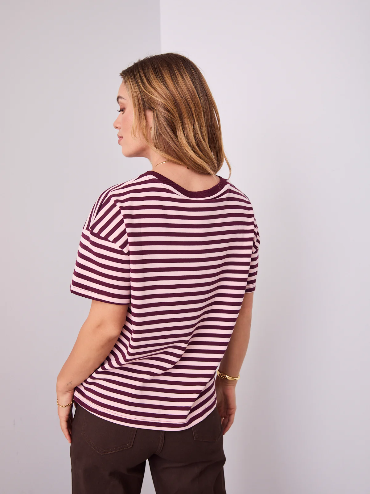 EASY TUCK TEE - STRIPE - Image 4