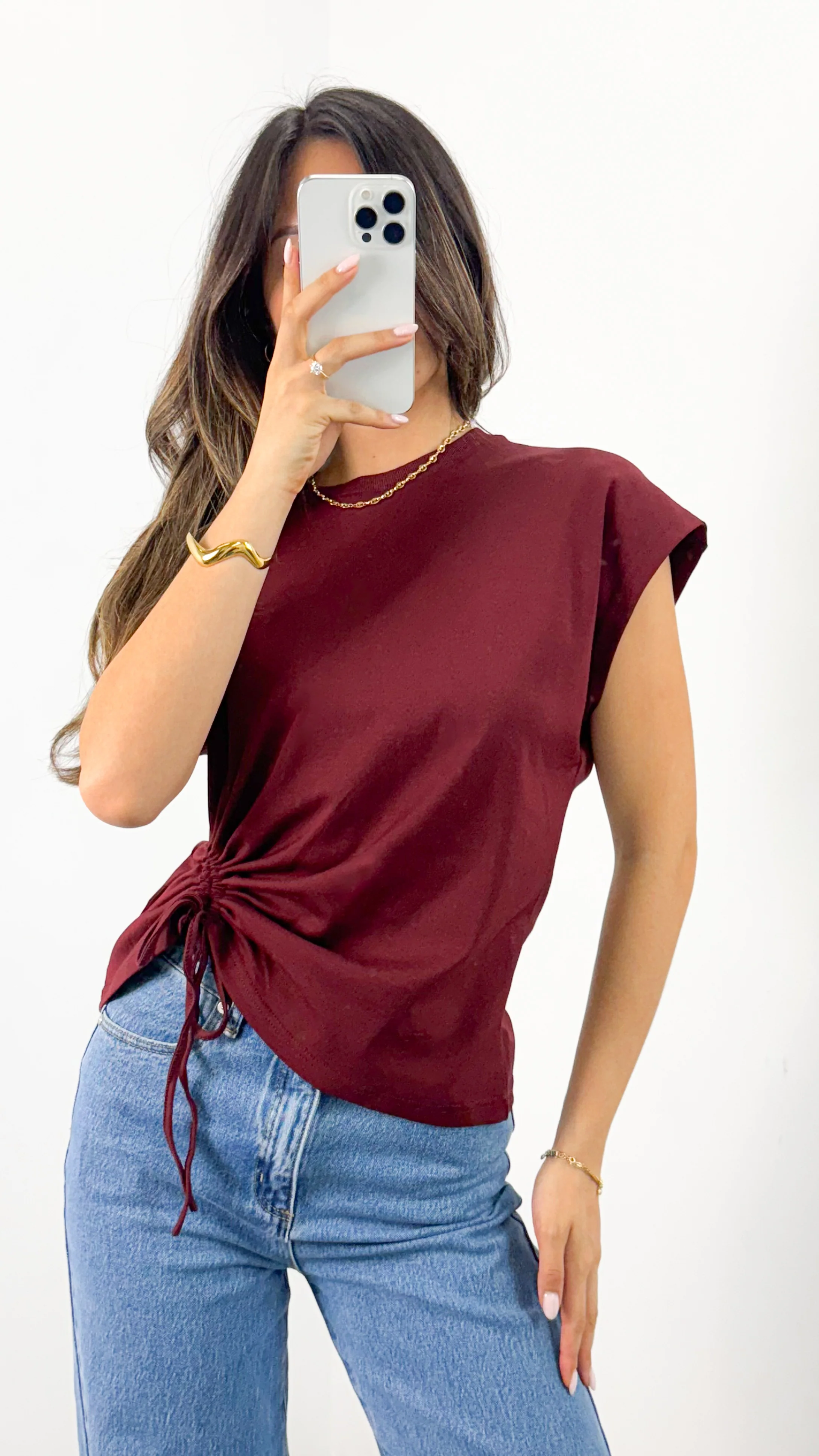 ELISHA TEE - WINE - Image 5