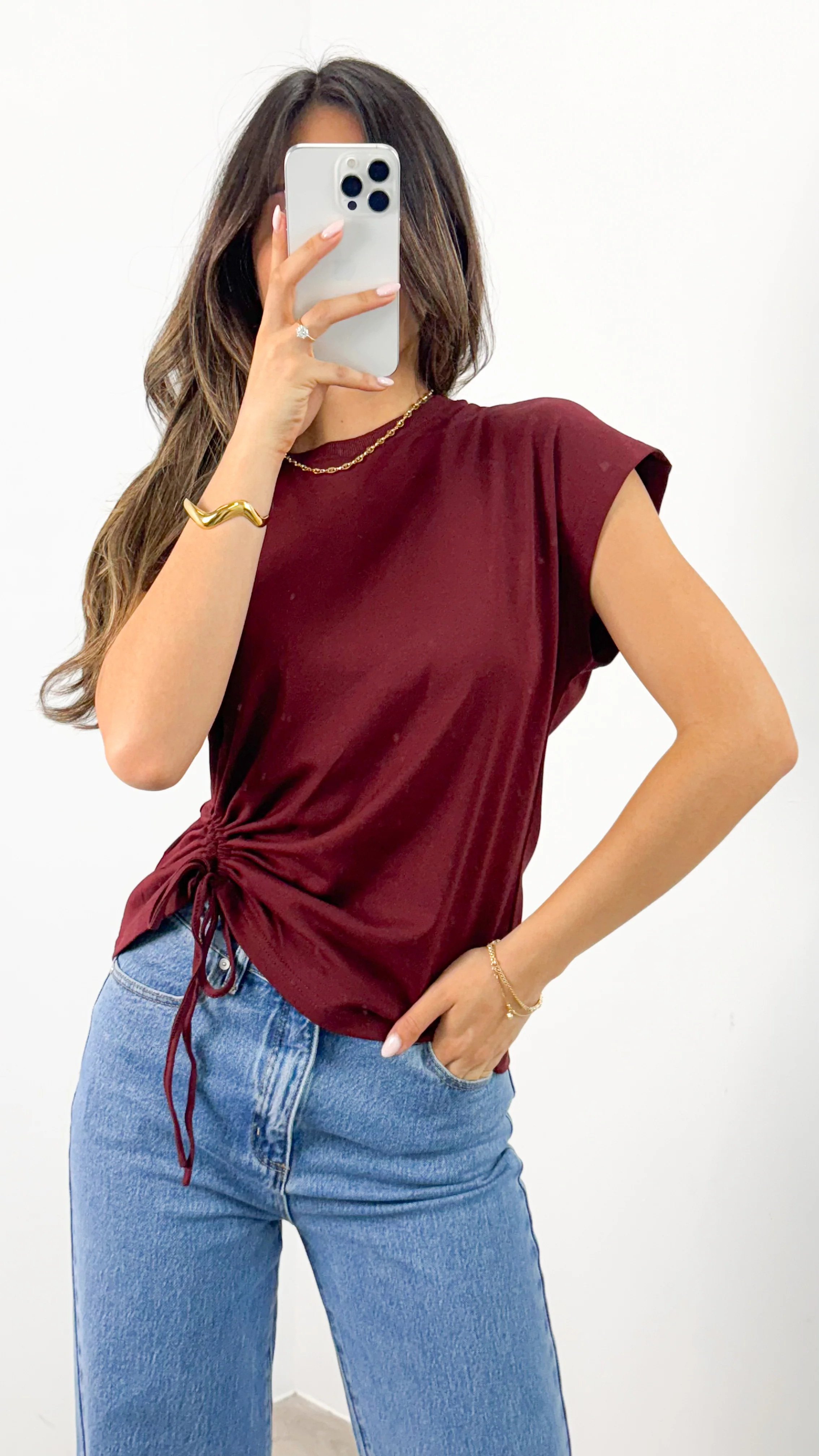 ELISHA TEE - WINE - Image 8
