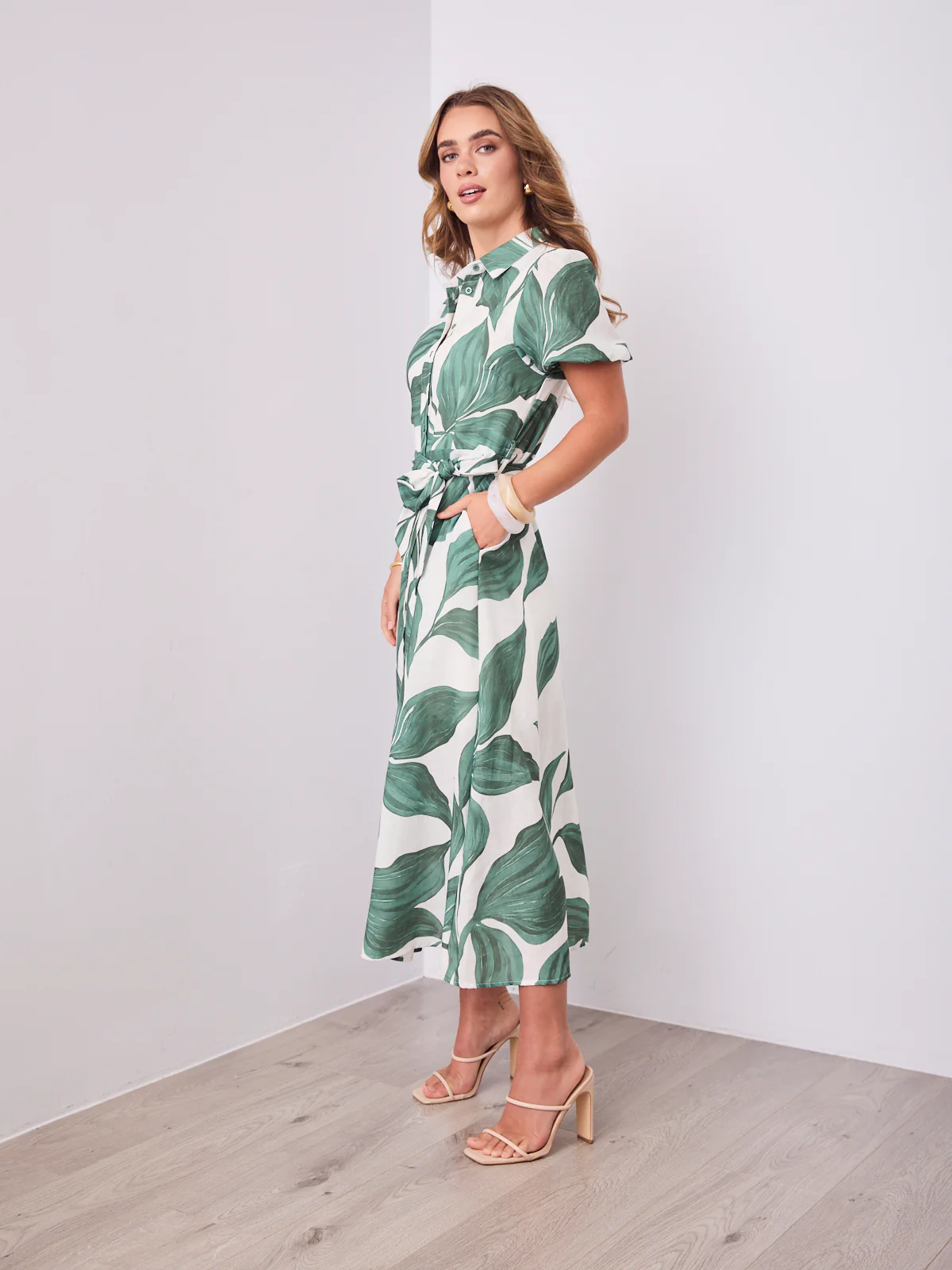 FAYE DRESS - GREEN - Image 6