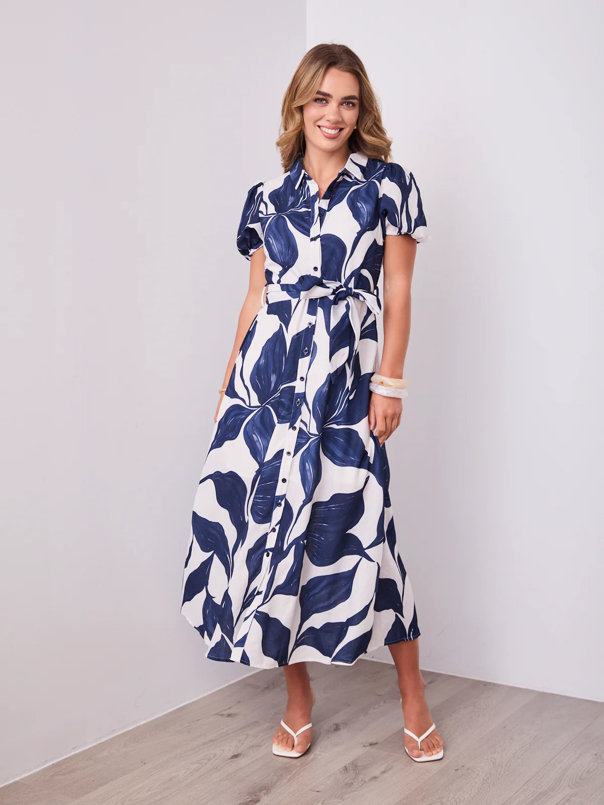 FAYE DRESS - NAVY - Image 3