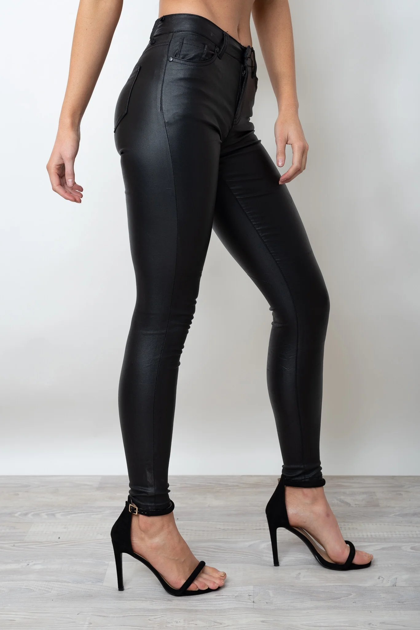 GIGI SKINNY STRETCH JEAN - WAXED BLACK - Image 3