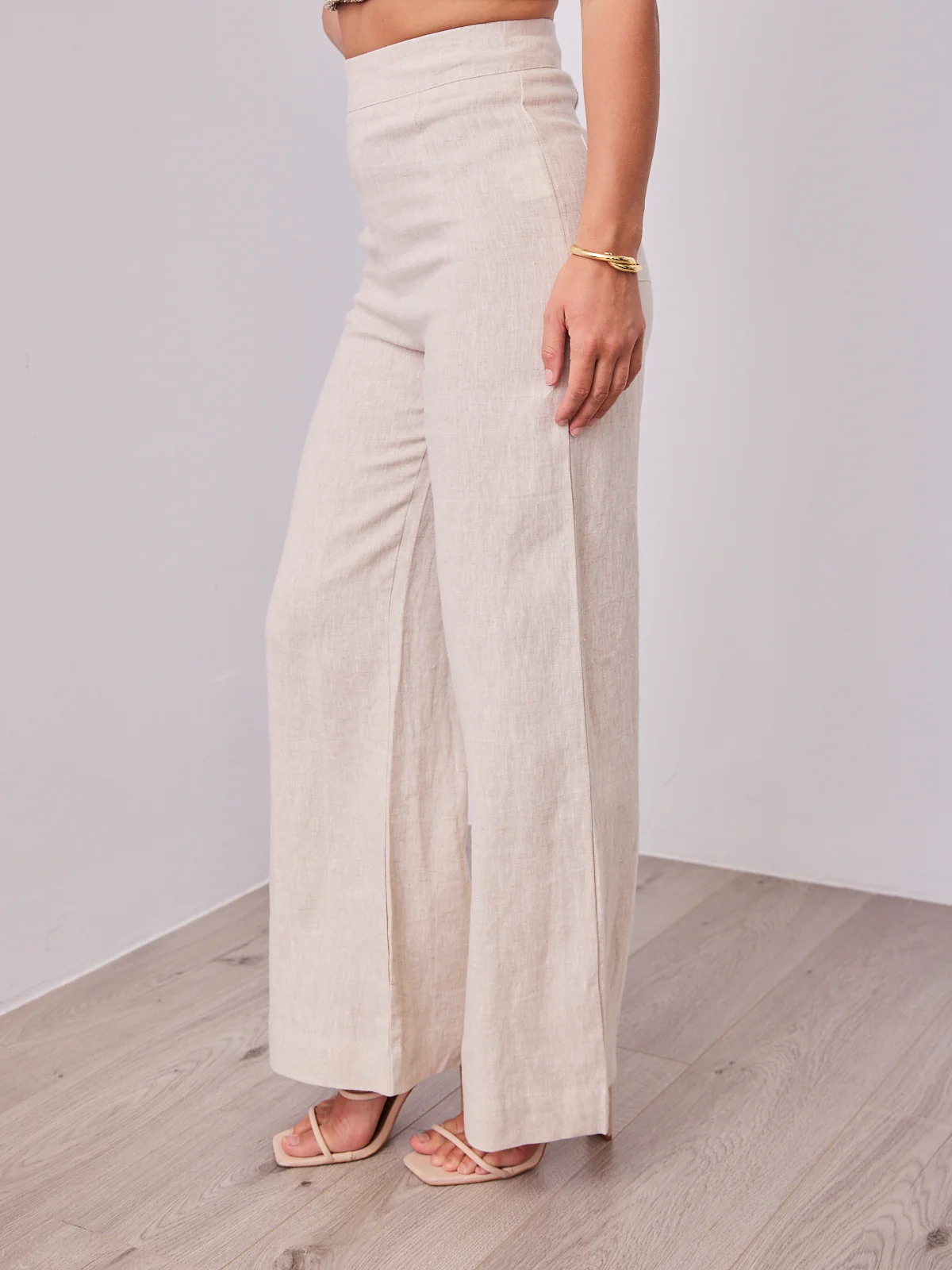 HANNAH LINEN PANT - OATMEAL - Image 3