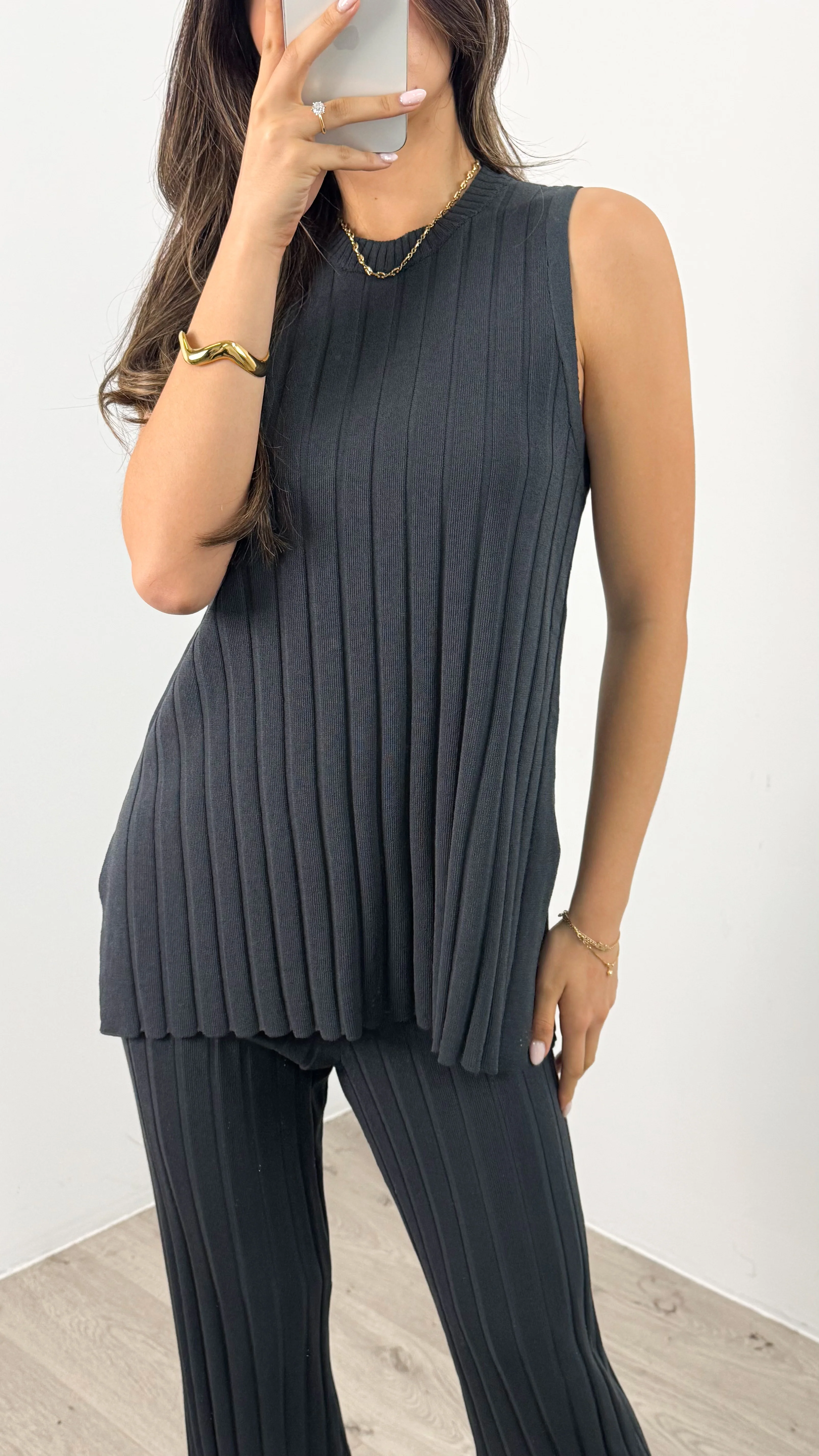 HYATT KNIT SET - CHARCOAL - Image 15