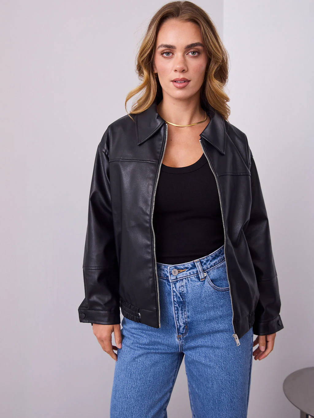 JAMISON PU JACKET - BLACK - Image 14