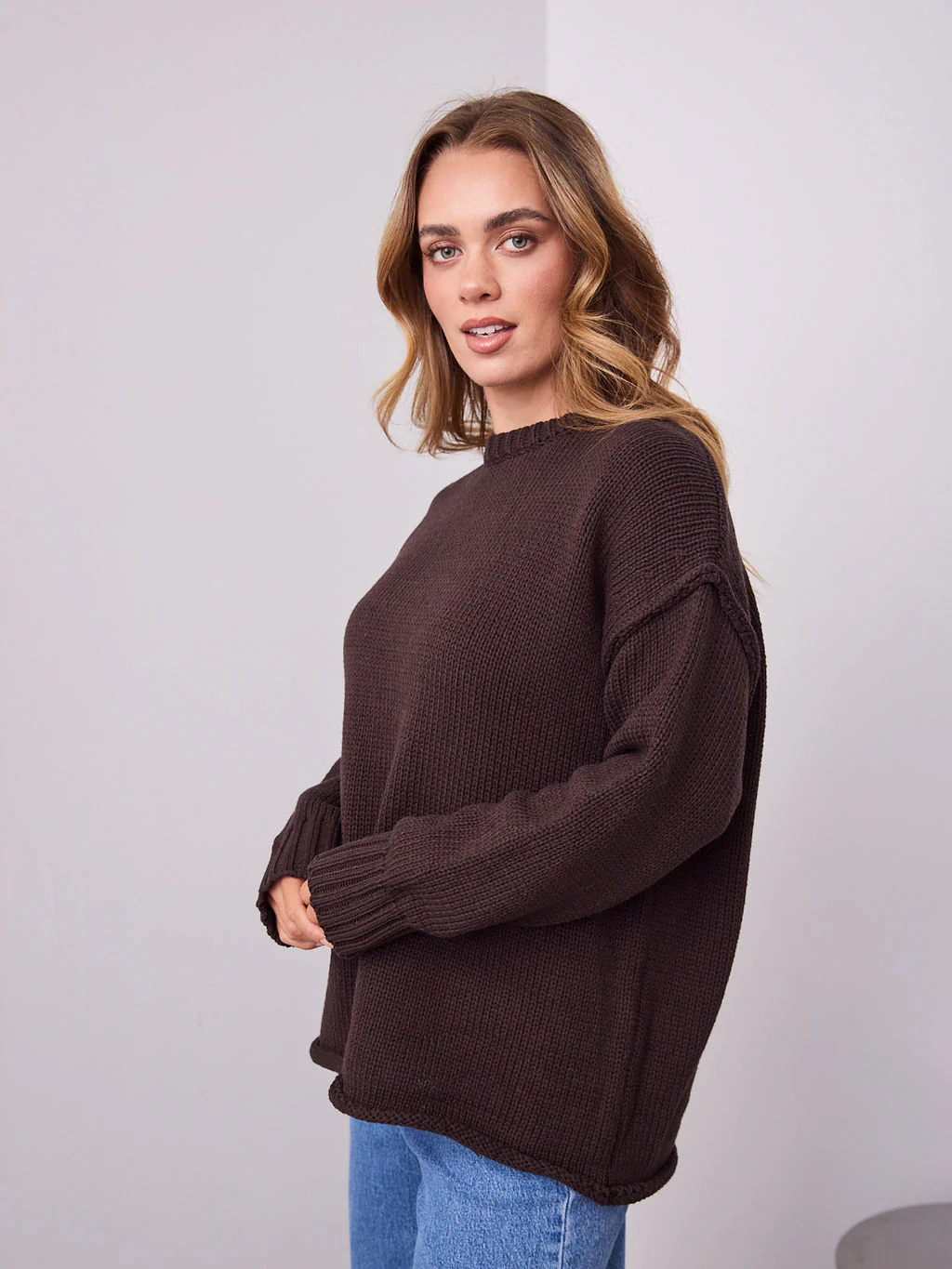 MARLO KNIT JUMPER- CHOCOLATE - Image 15