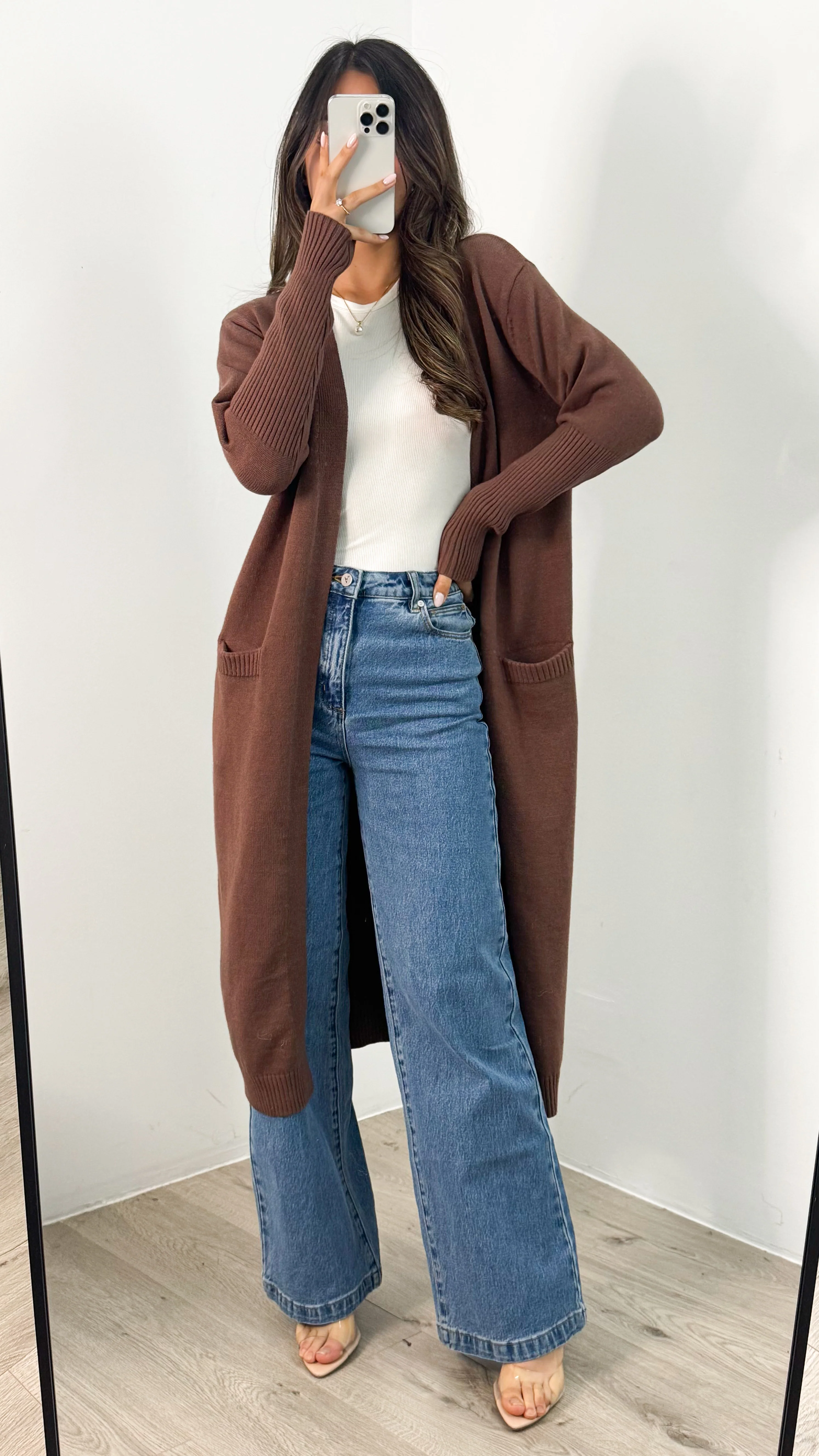 MAXWELL LONG CARDI - CHOCOLATE - Image 11