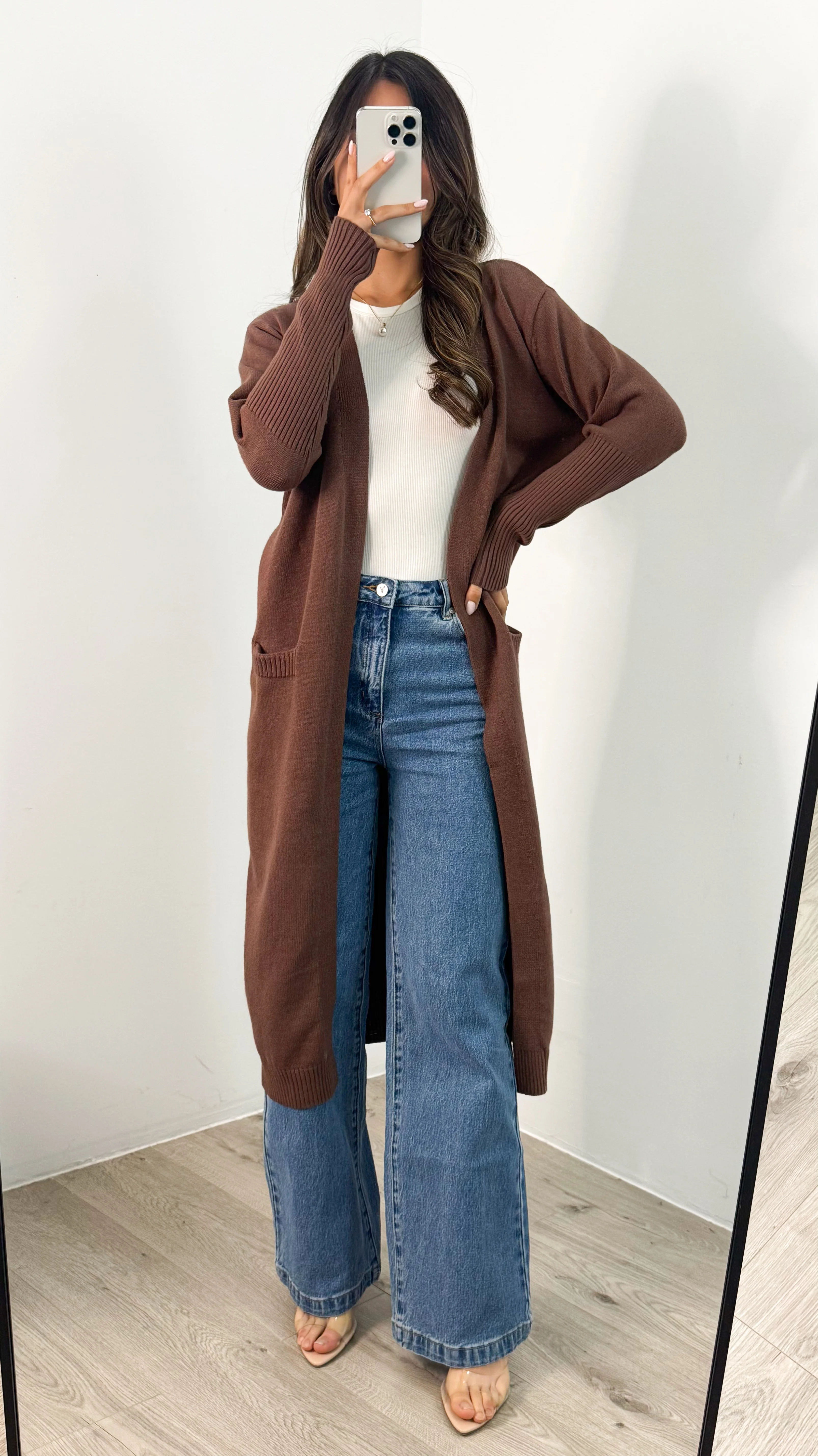 MAXWELL LONG CARDI - CHOCOLATE - Image 12