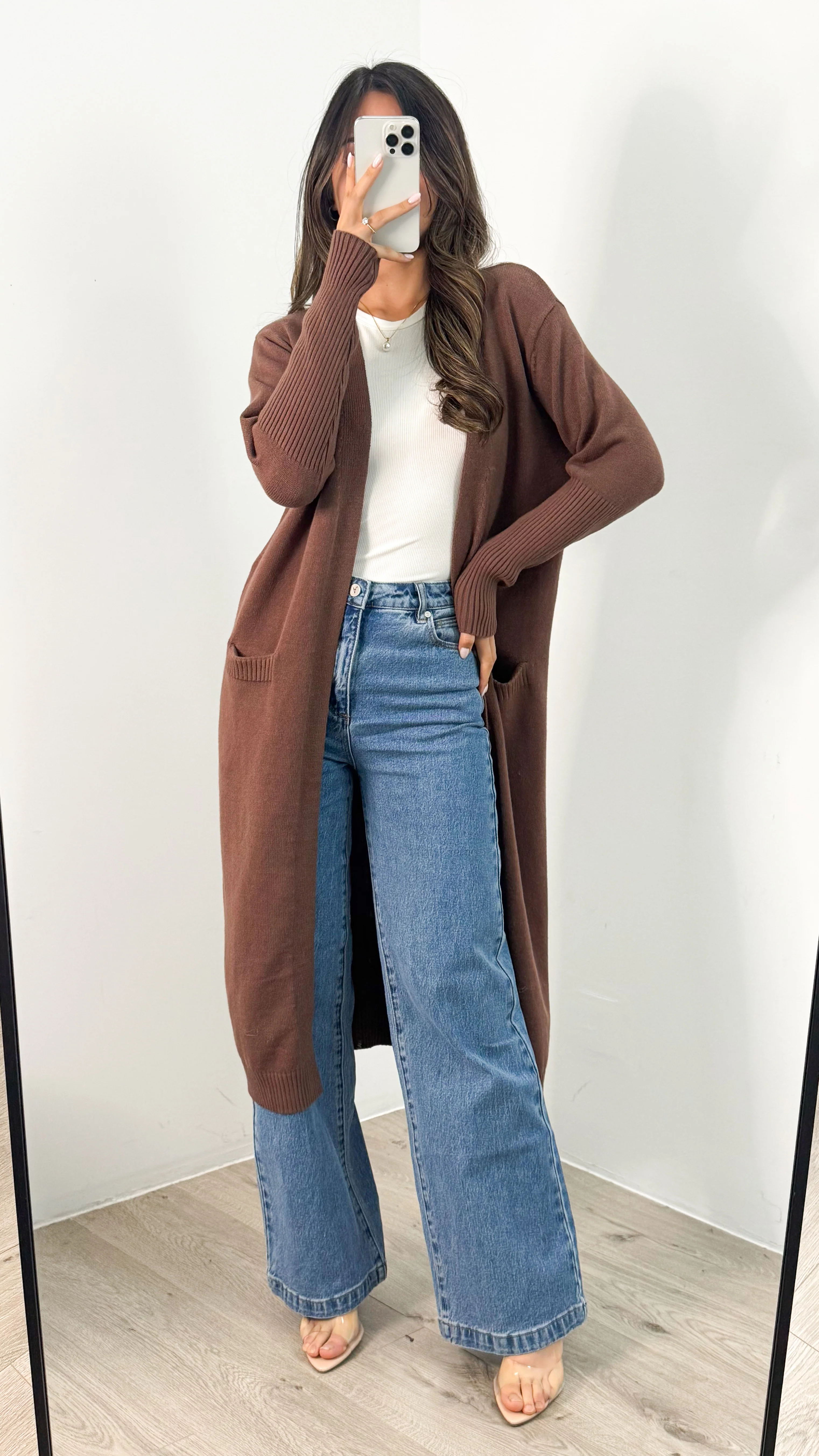 MAXWELL LONG CARDI - CHOCOLATE - Image 8