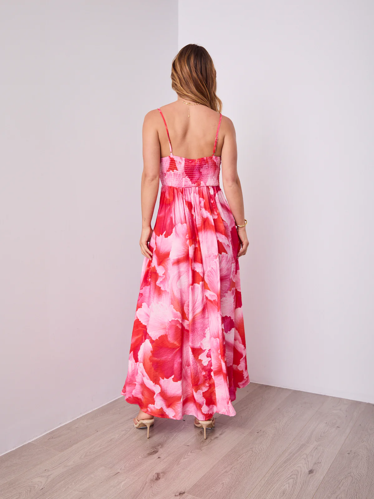 ROSE MAXI DRESS - PINK/RED - Image 8