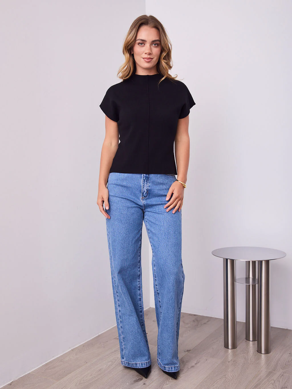ROWE KNIT TOP - BLACK - Image 12