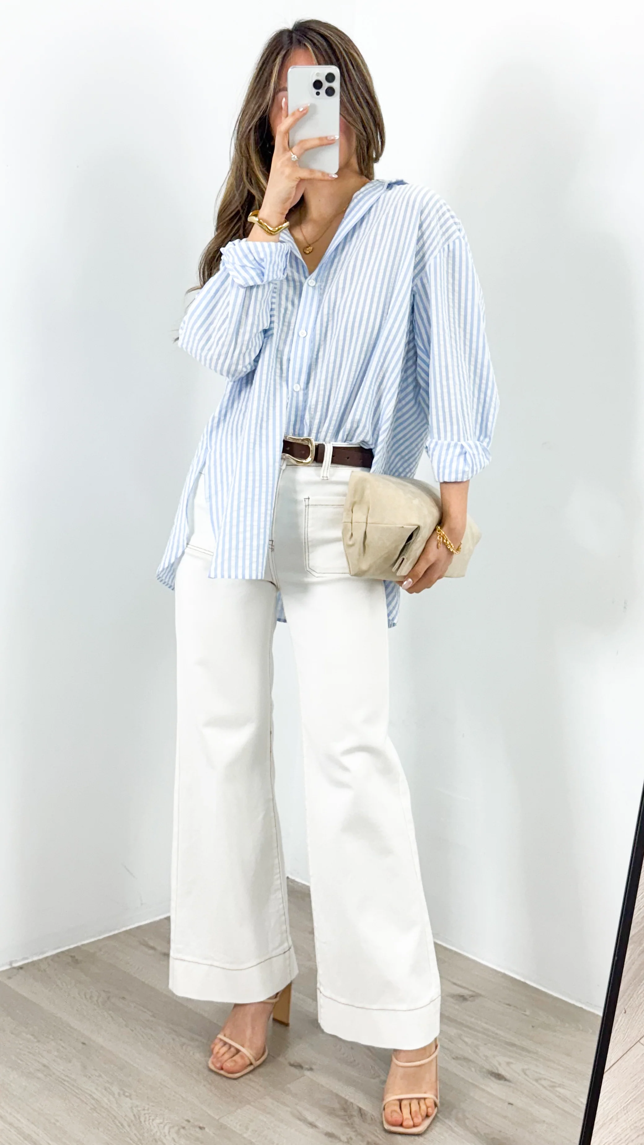 THURSDAY STRIPE SHIRT - BLUE - Image 3