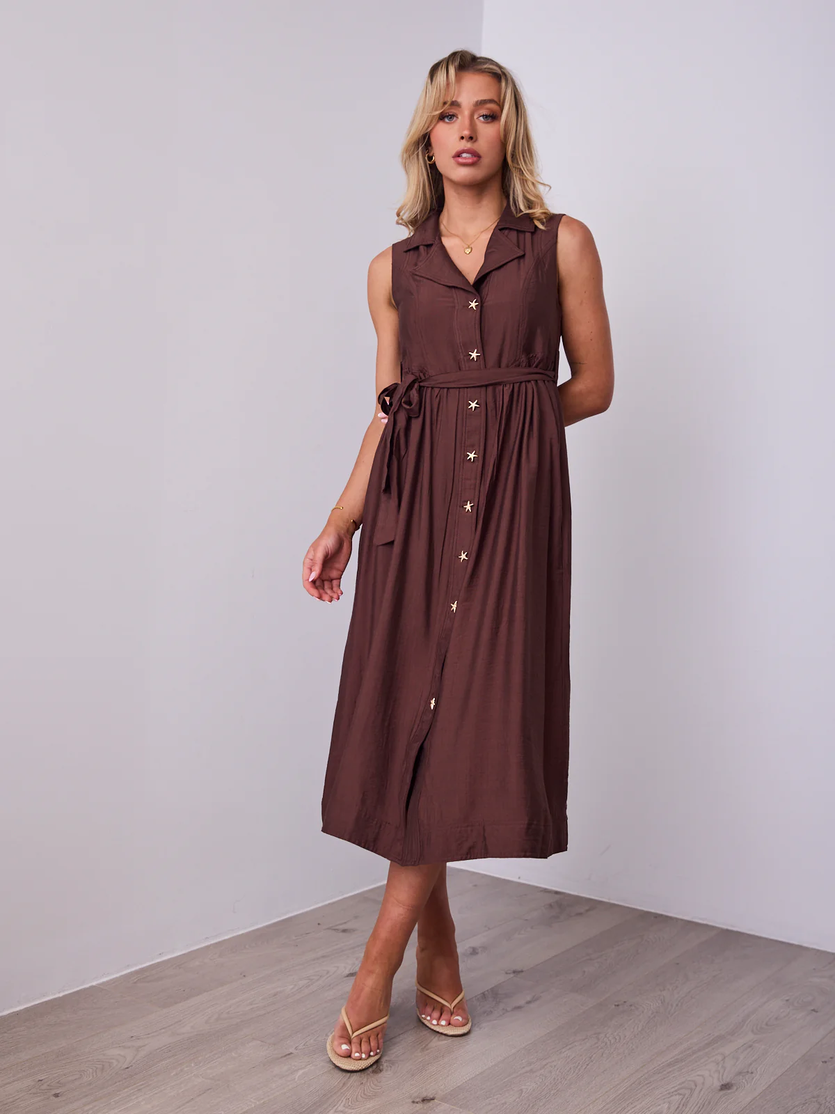 SORELLE DRESS - CHOCOLATE - Image 4