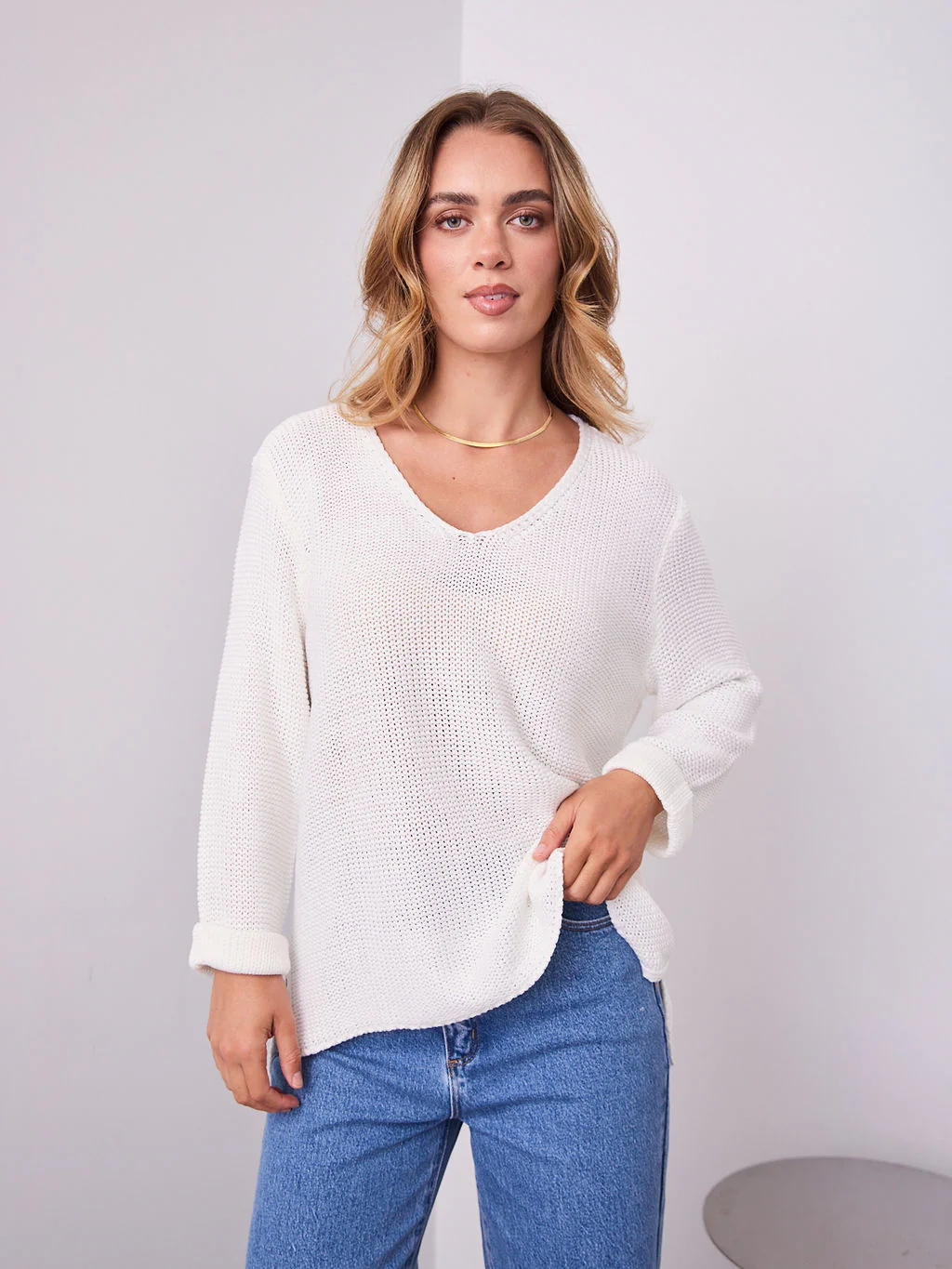 TIANA KNIT - WHITE - Image 6