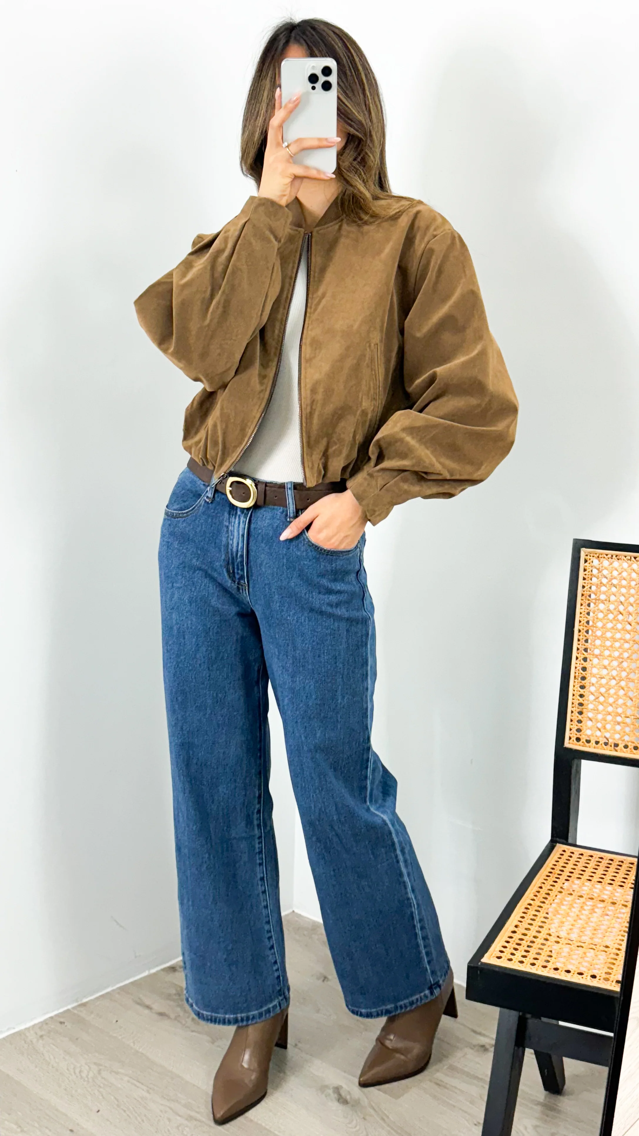 VANCE BOMBER JACKET - TAN - Image 12